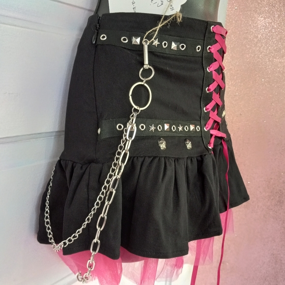 Skelanimal unicorn Custom Rage festival skirt! OOAK fairy grunge! Only 1 on 🌎 - Picture 8 of 15